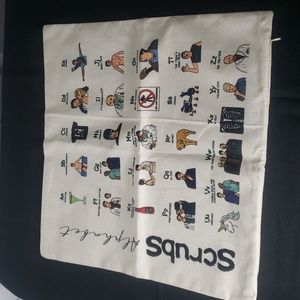 Scrubs TV Show Pillow Case NWOT